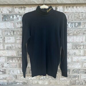 Vintage 90s Majestic Green Bay Packers Turtleneck Long Sleeve Black L Made USA